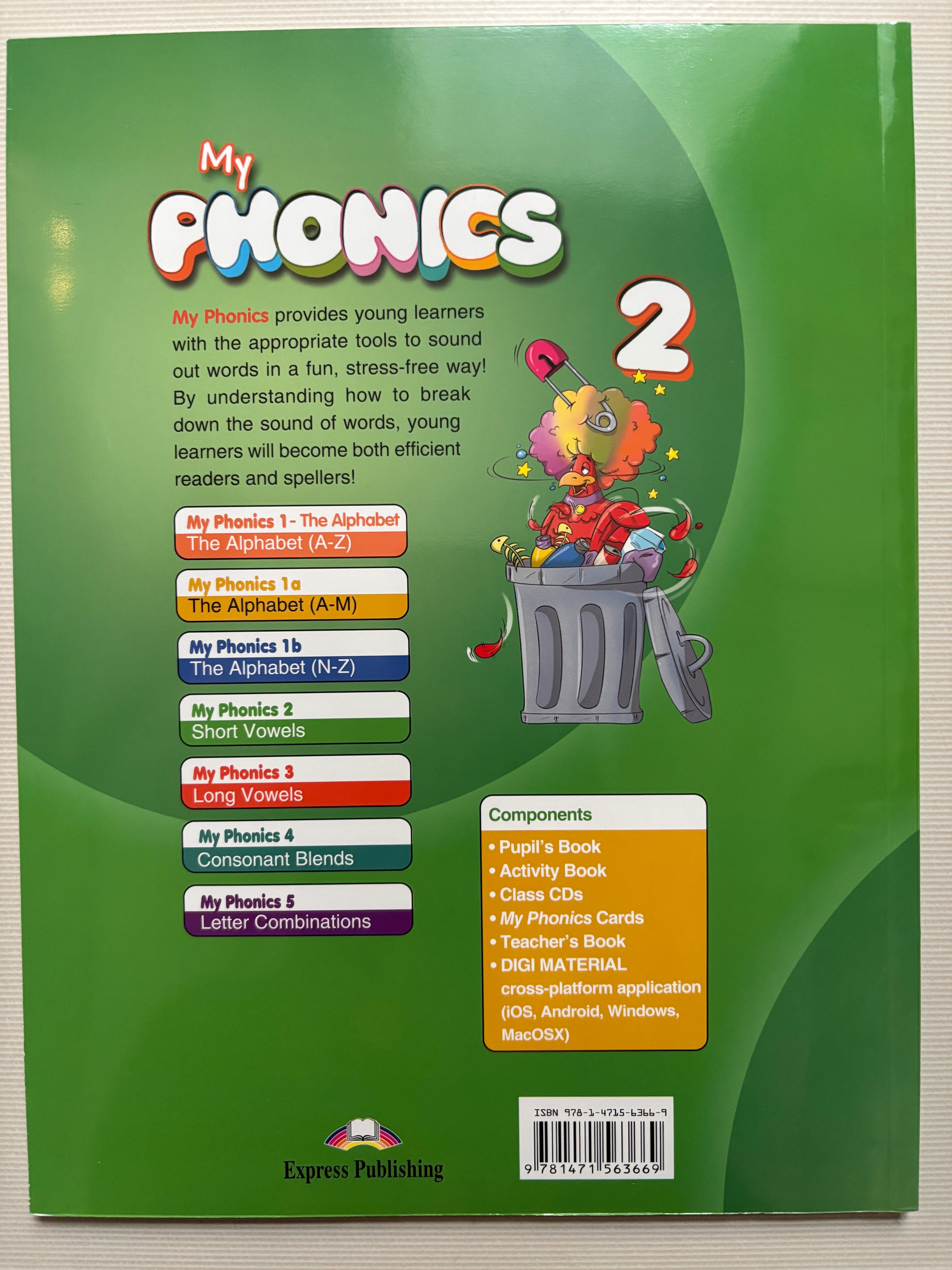 My Phonics 2 Pupil's Book: Short Vowels