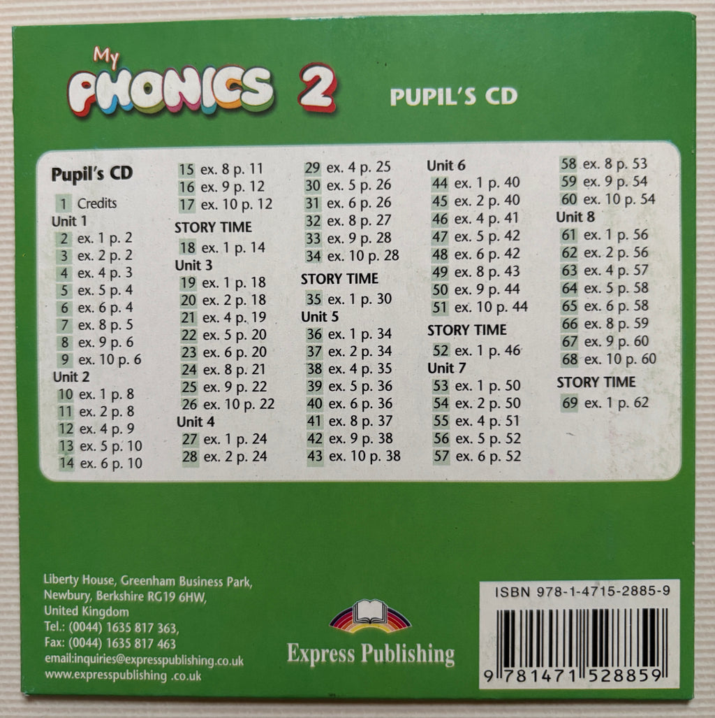My Phonics 2 Pupil's Book: Short Vowels